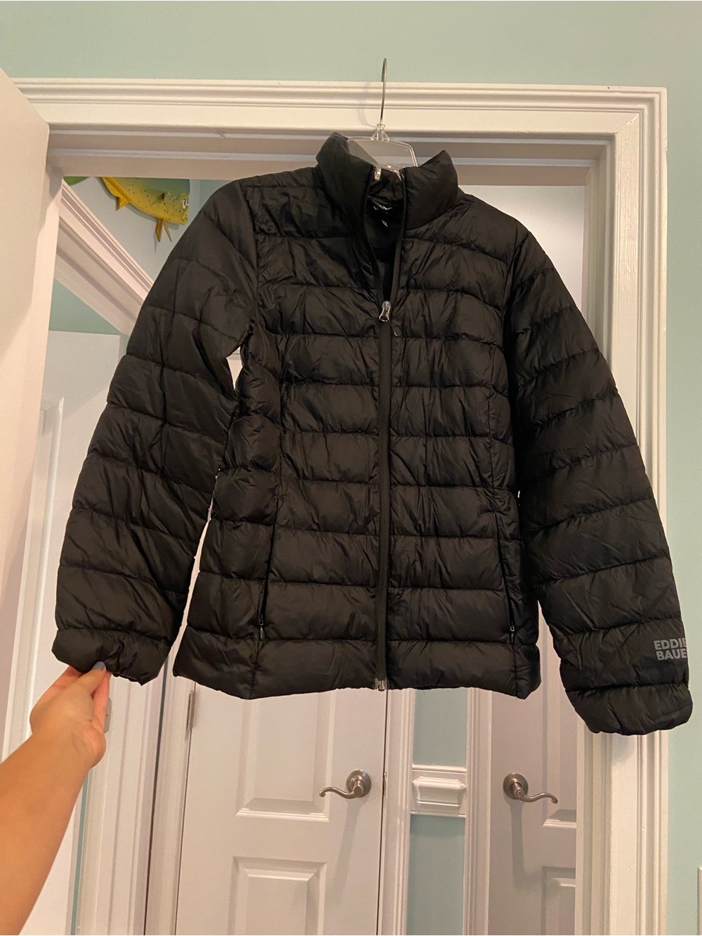 Eddie Bauer Women's Black Goose Down Puffer Jacket